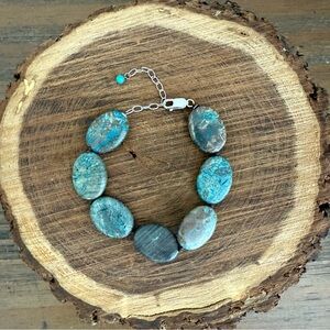 Calsilica Jasper Cabochon Bracelet